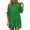 Green, variant on Siilsaa Womens Summer Tunic Dress Casual Loose Short Sleeve Crew Neck Flowy Swing Mini Shift Dresses Black,L