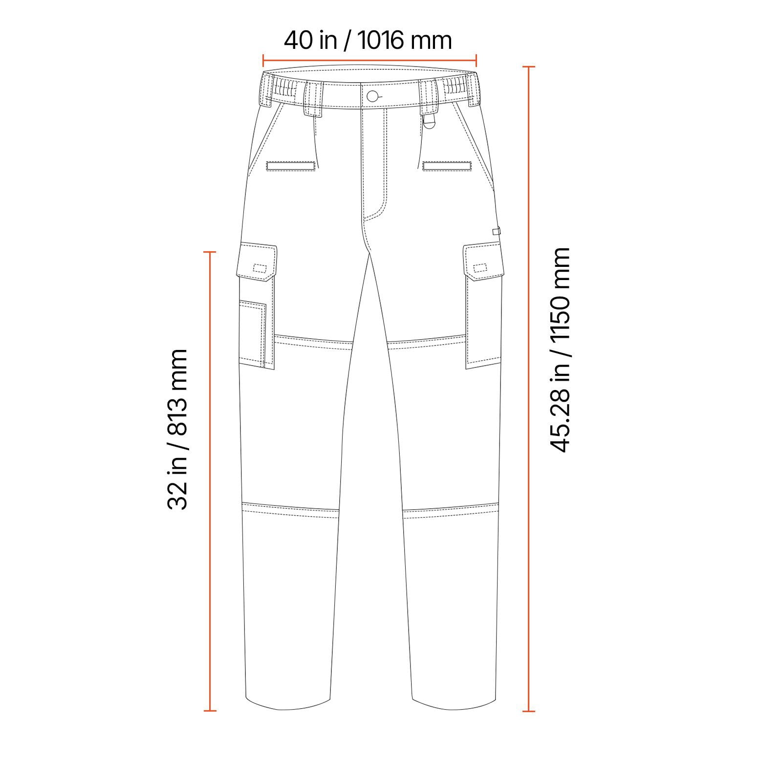 Flame Resistant Cargo Pants for Men, 9oz FR Cotton Twill with NFPA 2112, Elastic Waistband with Belt Loops, 9 Utility Pockets, Breathable, Machine Washable