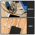 thumbnail image 1 of Eigraketly 40x Clip de cable blanco que ahorra espacio para una organización de cables versátil Organizador de cables Herramientas y ferretería claro, 1 of 6