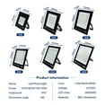 thumbnail image 3 of LED Flood Light IP67 Waterproof 50W 100W 150W 200W Flood Lights Outdoor Gara Street Garden Yard Lighting ,Power Saving, 3 of 7