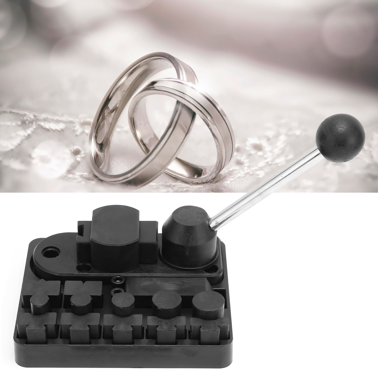 EBTOOLS Ring Bending Tool Set,Jewelry Bending Machine Set Multifunctional Rings Earrings Bending Tools Jewelry Making Tool