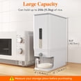 thumbnail image 3 of Lifewit Rice Dispenser 25 lbs, Rice Storage Container Moisture Proof with Measuring Cup, BPA-Free, White, 3 of 8