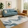 thumbnail image 7 of Addison Rugs Mayfield Premium Machine Washable Transitional Swirls Beige Rectangle Rug, 3' x 5', 7 of 7