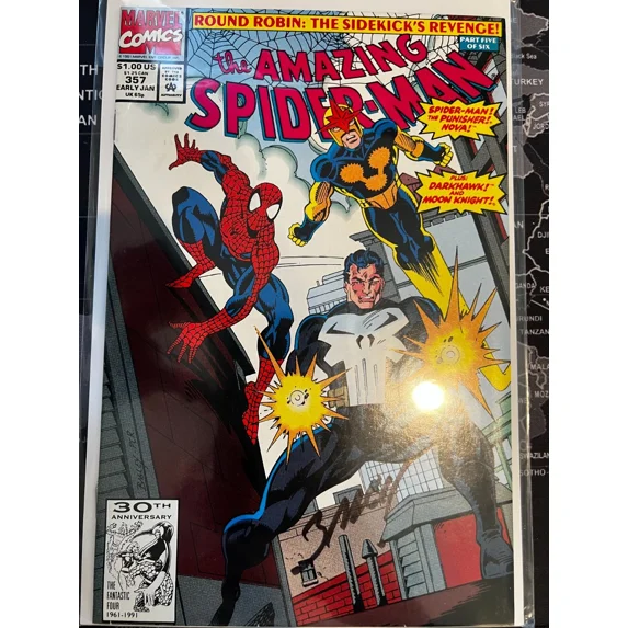 Amazing Spider-Man #357 Signed by Mark Bagley VERY FINE