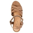 thumbnail image 4 of Time and Tru Women's Demi Wedge Sandal, 2.6" Wedge Heel, Beige, 4 of 5
