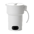 thumbnail image 1 of Hervidor de viaje de silicona, hervidor de agua caliente plegable portátil para leche con leche y café con asa para oficina, senderismo y acampada acero inoxidable, 1 of 8