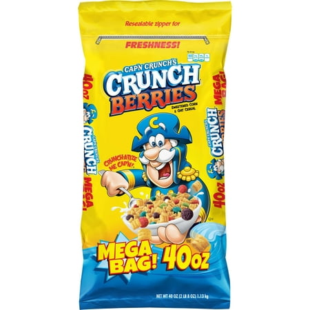 Cap'n Crunch Breakfast Cereal, Crunch Berries, 40 oz (Best Low Cal Breakfast)