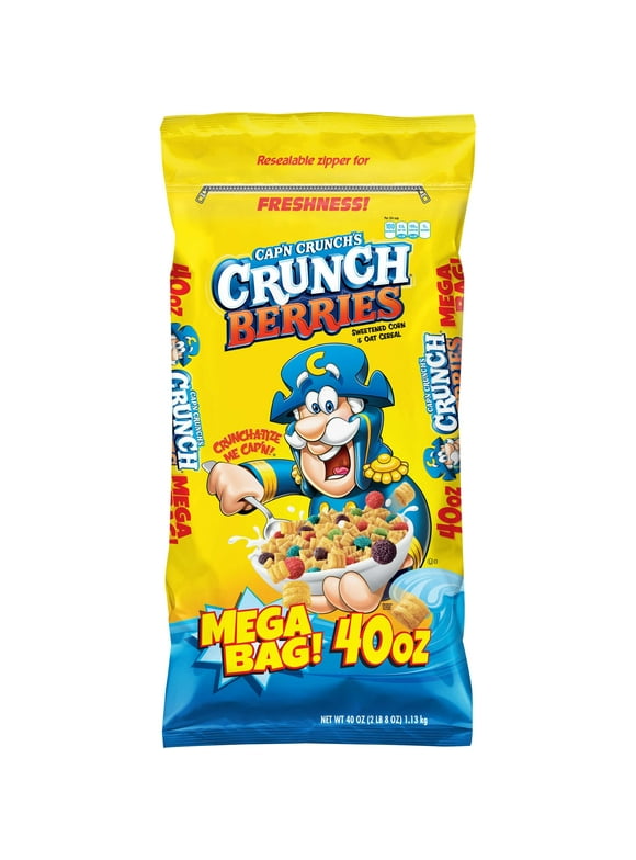 Cap'n Crunch's Crunch Berries, Mega Bag, 40 oz
