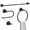 Oil Rubbed Bronze, variant on Classic 4-Piece Bathroom Accessories Set, 24-inch Towel Bar, Toilet Paper Holder, Towel Ring, and Robe Hook, Durable Zinc Alloy & Stainless Steel, (Brushed Nickel Finish)