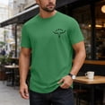 thumbnail image 2 of YUGYXL Shirts for Men Cowboys Letter Print T Shirt Vintage Rodeo Graphic Tee Summer Short Sleeve Tee Top Green XL, 2 of 6