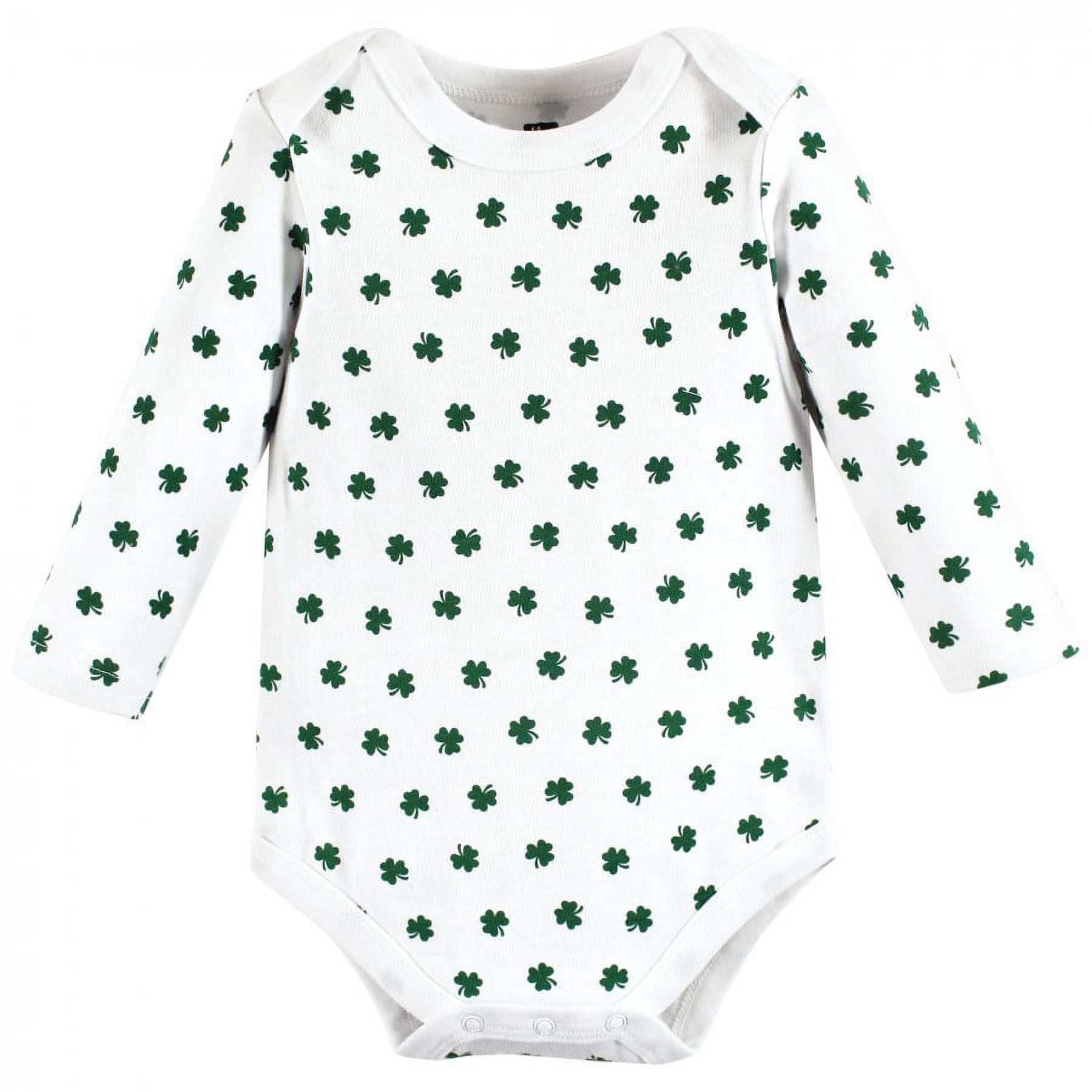 Hudson Baby Cotton Long-Sleeve Bodysuits, 3- Pack, Newborn- 24 Months