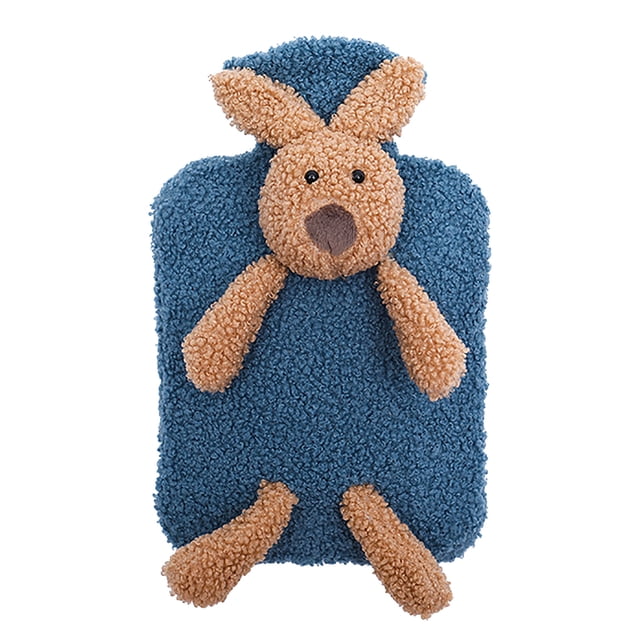 Bouillotte Classique en PVC Premium avec Housse d'Animal en Peluche Mignon