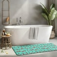 thumbnail image 2 of Turquoise Christmas Gnome Pattern Kitchen Rug Mat,Kitchen Runner Rugs Non Skid Washable,Decorative Kitchen Floor Mats for Kitchen,Sink,Laundry,17"x47.2", 2 of 7
