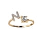 thumbnail image 2 of Exquisita moda 26 alfabeto inglés estilo anillo carta moda anillo de cobre Wmkox8yii fajkfhkj1308, 2 of 3