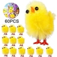 thumbnail image 1 of 60 Pcs Mini Easter Chicks Yellow Easter Chenille Chicks 26-27s, 1 of 5