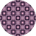 thumbnail image 1 of Ahgly Company Machine Washable Indoor Round Transitional Deep Purple Area Rugs, 6' Round, 1 of 7