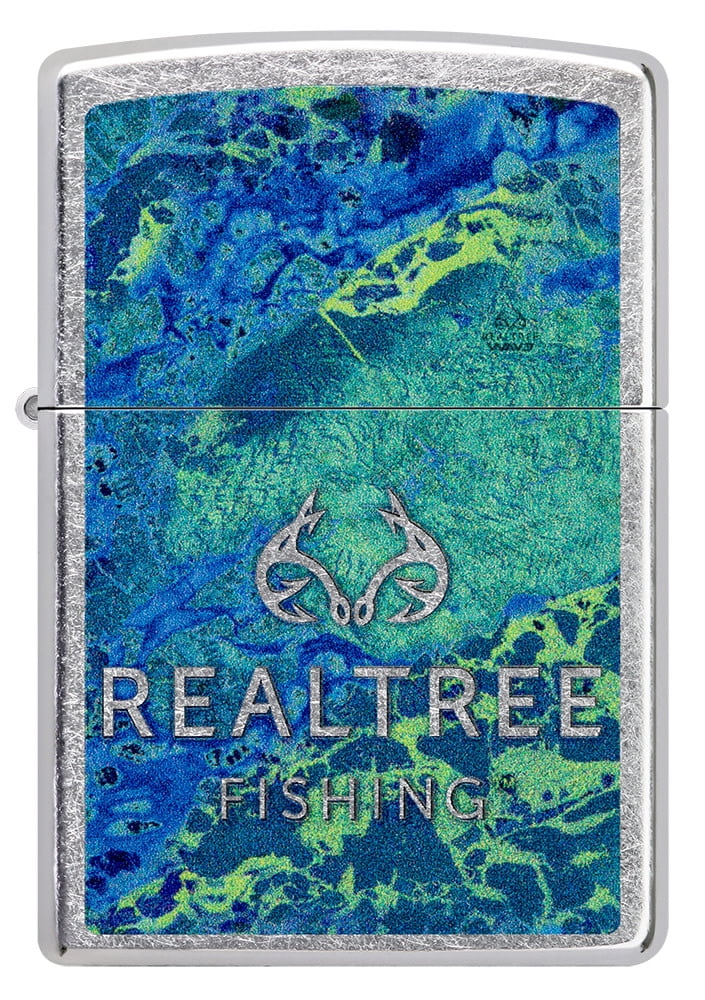 Zippo Realtree Wav3 Design Street Chrome Pocket Lighter