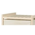 thumbnail image 3 of Whitmor Commode en Bois 3 Tiroirs - Design Compact - Bacs en Tissu Amovibles - Pin Naturel, 3 of 6