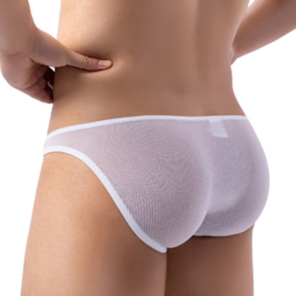 Gubotare Men'S Underwear Boxer Brief Mens Boxer Briefs Soft Cotton Open Fly Tagless Underwear,White XL