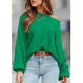 thumbnail image 3 of PRETTYGARDEN Women's Off The Shoulder Sweater Fall Fashion Pullover Long Sleeve Boat Neck Oversized Ribbed Knit Tops, 3 of 8
