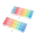 thumbnail image 4 of Yuarrent Pastillero con 21 compartimentos para caramelos, chicles, joyería, caja para tabletas, para interiores y exteriores, hogar, trabajo, viajes de Type2 NO2 Yuarrent HA000536-00B, 4 of 6