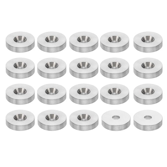 Uxcell M3 Finish Countersunk Washer 20pcs 13mmx3mm 304 Stainless Steel Finishing Cup Washer Flat Screw Bolt Gasket