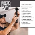thumbnail image 5 of 10 Inch Straight Ceiling Mount Shower Arm with Flange, Square Shower Arm for Rain Showerhead, Black Finish, 5 of 7