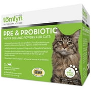 Tomlyn Pre & Probiotic Water Soluble Powder Supplement for Cats, 30 Packets