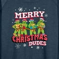 thumbnail image 3 of Teenage Muntant Ninja Turtles - Merry Christmas Dude - Women's Lightweight French Terry Long Sleeve Shirt, 3 of 5