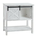 White Wood Sliding Door Console Table - Walmart.com