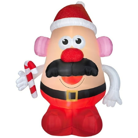 CHRISTMAS INFLATABLE 9 FT TALL MR POTATO HEAD SANTA WITH CANDY CANE AIRBLOWN - Walmart.com