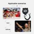 thumbnail image 6 of Christmas Gifts Liweisiy Multifunctional Sports Competition Electronic Stopwatch Sports Training Timer Display Two-Channel Memory Digital Timer Alarm Clock Calendar D5232 Black 10*6.6*2.5Cm, 6 of 8