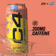 thumbnail image 4 of C4 Performance Energy Drink, Jolly Rancher Peach Flavor, 16 fl oz Cans, 12 Pack, 4 of 7