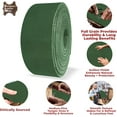 thumbnail image 3 of ELW 5-6 oz 2-2.4mm Nappa Oil Tanned & Waxy Finish Leather Belt Grade Straps  Size: 2"x72" 5.1x183cm  Green Color  Full Grain Craftsman A/B Grade Natural Cowhide, DIY, Crafting, Strips, 3 of 7