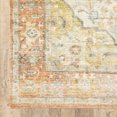 thumbnail image 3 of 5' X 7' Orange Silver Gold And Grey Abstract Power Loom Stain Resistant Area Rug, 3 of 4
