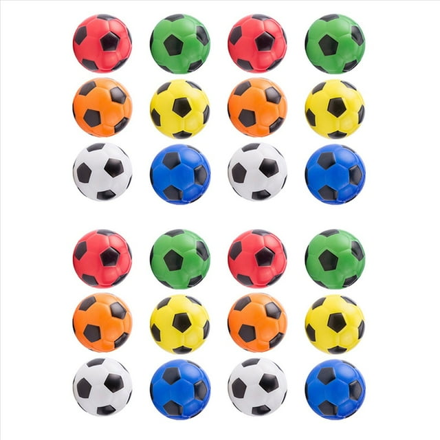 24 Piezas Coloridas Mano FúTbol Ejercicio Suave EláStico Alivio del EstréS Pelota Chico PequeñO Pelota Juguete Adulto Masaje Juguetes