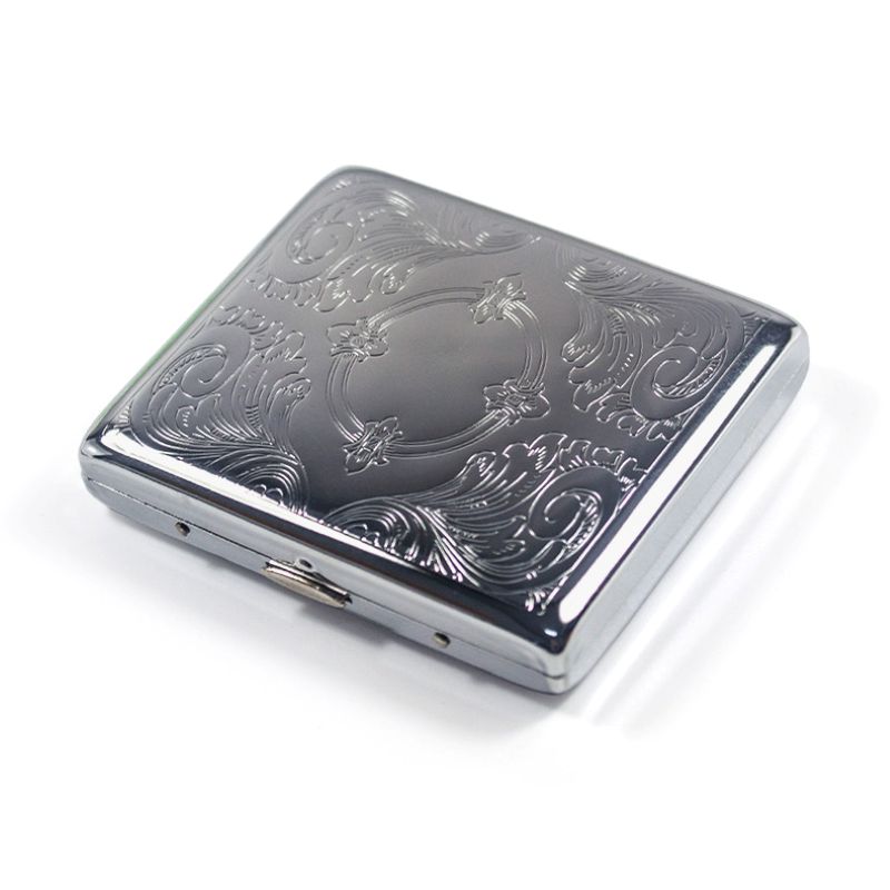 1pc Premium Metal Cigarette Case, Holds King Size