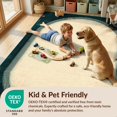 thumbnail image 4 of Design&I 8'x10' Washable Area Rug Vintage Record Player Turntable Distressed Nostalgic Aesthetic for King Size Bedroom, Under Bed, Sleek Flatweave Pet Friendly, 4 of 7