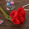 thumbnail image 2 of Ramo De Cala 10 Uds. Ramo de novia Calla para boda látex sensación Real flor roja Likrtyny Libre de BPA, 2 of 7