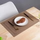 thumbnail image 3 of Tapete de mesa con bandeja, antideslizante, lavable, de PVC, resistente al desgarro y al calor, antimanchas, marrón 6, 3 of 7