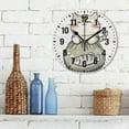 thumbnail image 3 of Yayeee 10" Wall Clock Battery Operated Quartz Round Silent Non-Ticking Home Decor,Green Cute Cat, 3 of 6