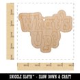 thumbnail image 2 of What's Up Fun Text Wood Holiday Christmas Tree Ornament Unfinished DIY Pre-Drilled Craft, 2 of 7