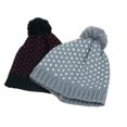 thumbnail image 3 of beishanbush Baseball Caps Women Knit Slouchy Beanie Baggy Hat with Pompom Winter Soft Warm Ski Cap Grey, 3 of 7