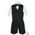 thumbnail image 4 of New Boy Infant &Toddler Formal Black Bow tie Vest Shorts Suit 0M-.24M, 2T 3T 4T, 4 of 6