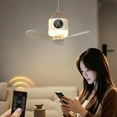 thumbnail image 2 of YongCo USB Rechargeable Remote Ceiling Fan With 3600mAh/7200mAh Battery and Light Hanging Fan For Camping Dorms And Bedrooms, 2 of 19