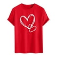 thumbnail image 4 of hotojiny Valentine's Day Shirt Men Stylish Printed T-Shirts Summer Crew Neck Short Sleeve Casual Tops Valentine Tees, 4 of 5