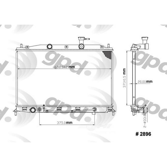 Radiator Fits select: 2006-2011 HYUNDAI ACCENT