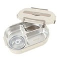 thumbnail image 1 of 316 Stainless Steel Lunch Box, 1500ml Leakproof BentoBox Lunch Food Container Box with Compartments, Utensils, Soup Bowl, Large Lunch Box Container for Adults Travel Work, 1 of 7