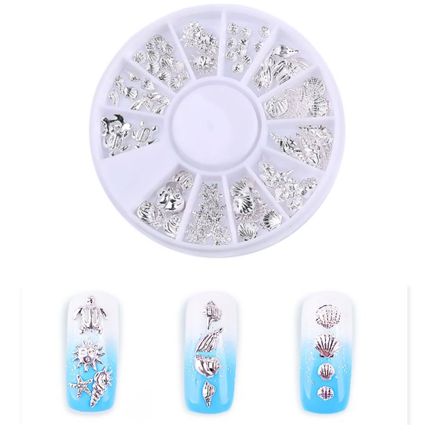 Fiudx Ofertas De La Semana Adornos Para Uñas, Nuevas Pegatinas Para Uñas, Decoración Artesanal Para Uñas, Pegatinas De Metal Para Uñas