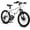 White, variant on HappyToysWorldKids Mountain Bike 20 Inch - 7 Speed Gears, Front Suspension, Dual Disc Brakes (High Carbon Steel Frame) for Boys Girls 8-12 Years Old, 20 * 2.125 Tires, Easy Assembly